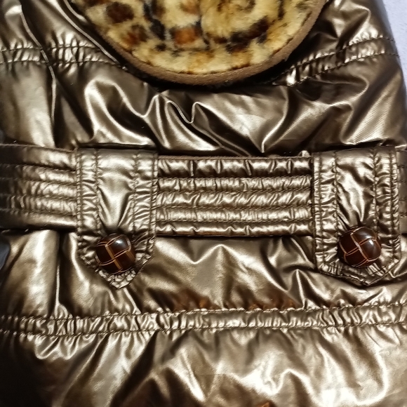 Top Paw bronze coat with fur collar coat for dogs new with tag - Picture 3 of 7